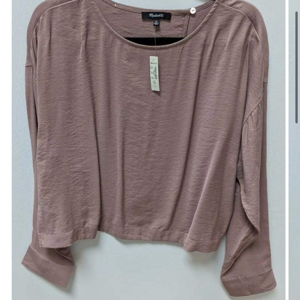 Madewell Mauve Long Sleeve Top